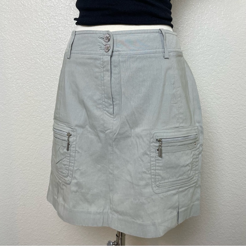 Jamie Sadock Beige Cargo Athletic Golf Skort Skirt